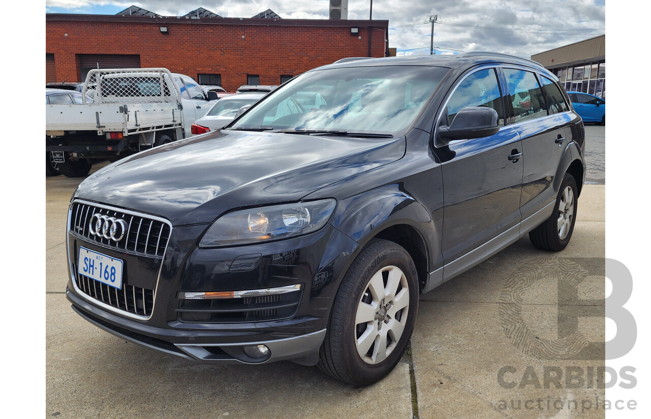 01/2012 Audi Q7 3.0 TDI Quattro MY12 4d Wagon Black 3.0L