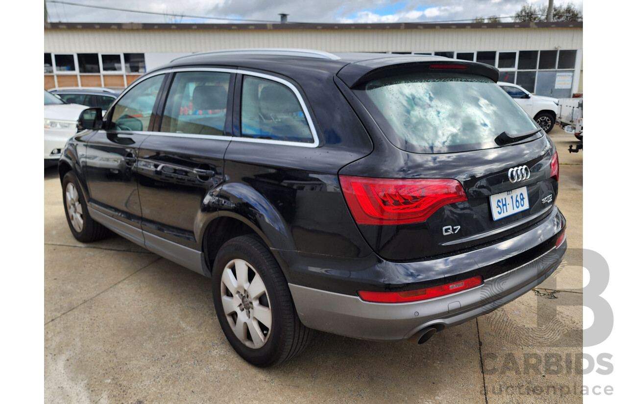 01/2012 Audi Q7 3.0 TDI Quattro MY12 4d Wagon Black 3.0L