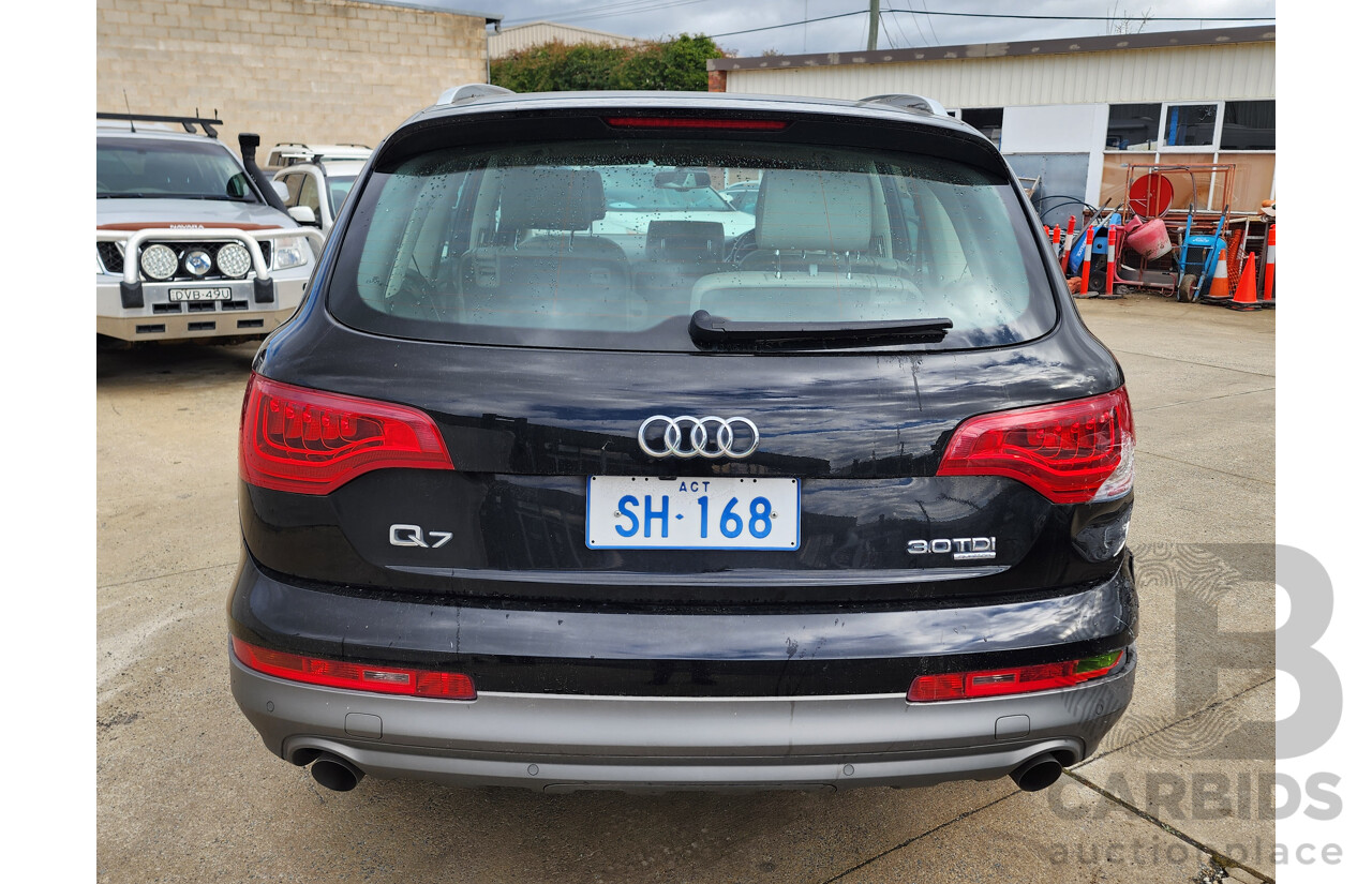 01/2012 Audi Q7 3.0 TDI Quattro MY12 4d Wagon Black 3.0L