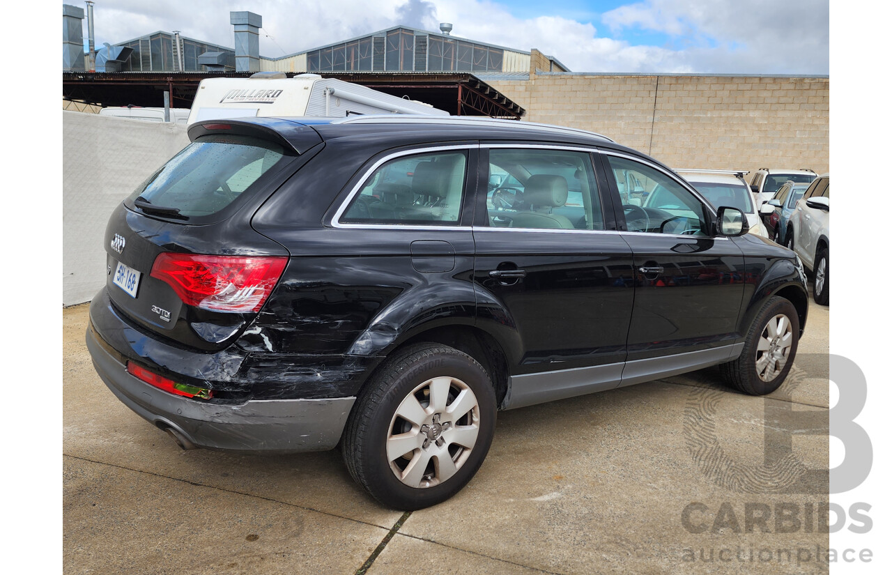 01/2012 Audi Q7 3.0 TDI Quattro MY12 4d Wagon Black 3.0L