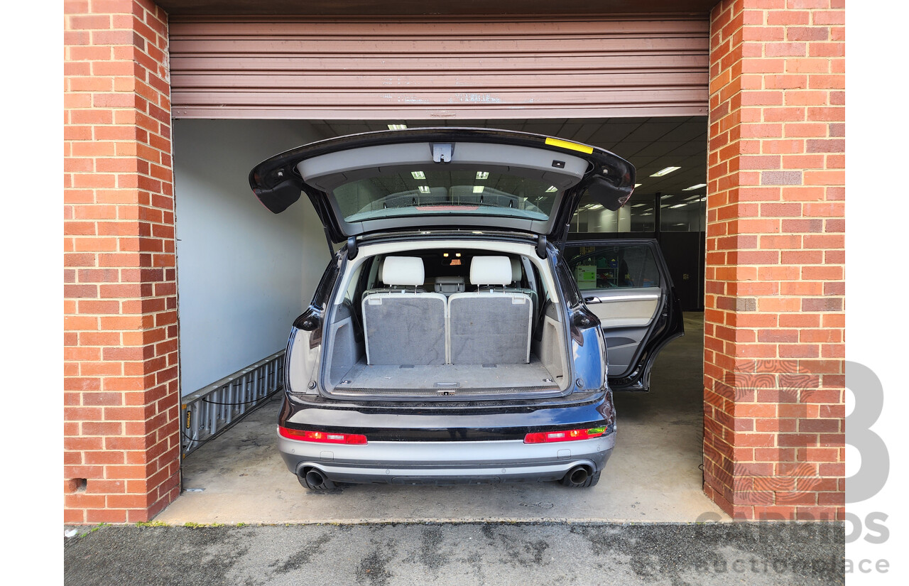 01/2012 Audi Q7 3.0 TDI Quattro MY12 4d Wagon Black 3.0L