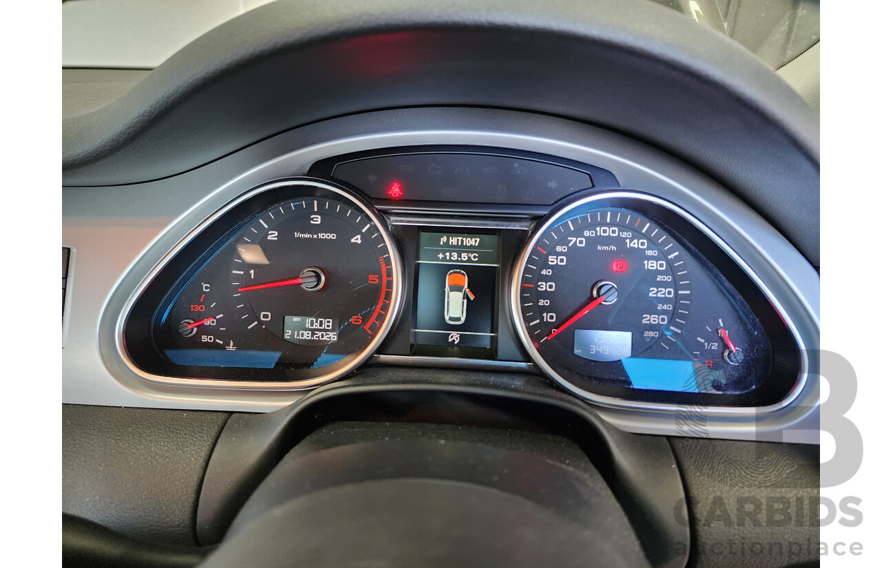 01/2012 Audi Q7 3.0 TDI Quattro MY12 4d Wagon Black 3.0L