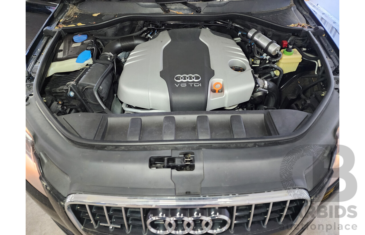 01/2012 Audi Q7 3.0 TDI Quattro MY12 4d Wagon Black 3.0L