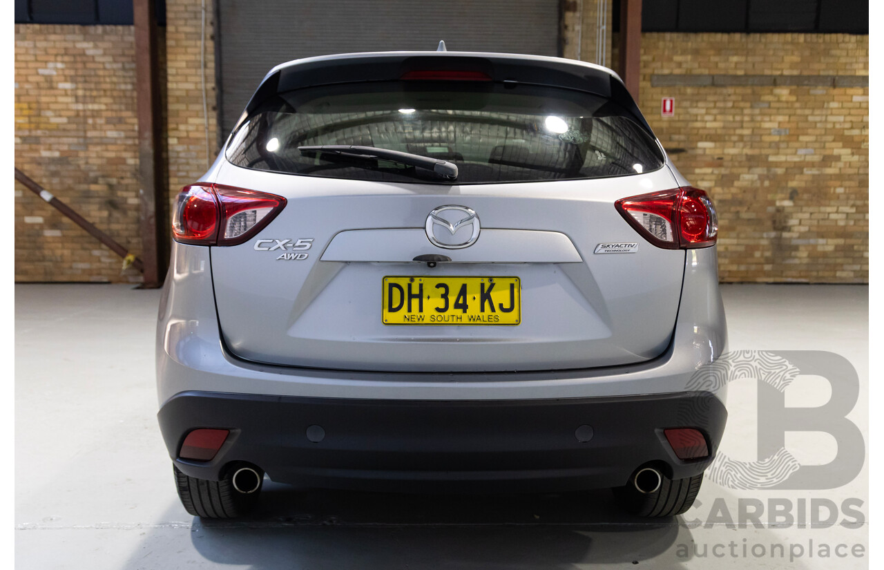 11/2013 Mazda Cx-5 Maxx Sport (4x4) MY13 4d Wagon Silver Twin-turbo Diesel 2.2L
