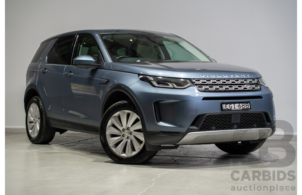 01/2020 Land Rover Discovery Sport P250 SE (AWD) L550 MY20 4d 7 SEAT Wagon Flores Blue Metallic Turbo 2.0L