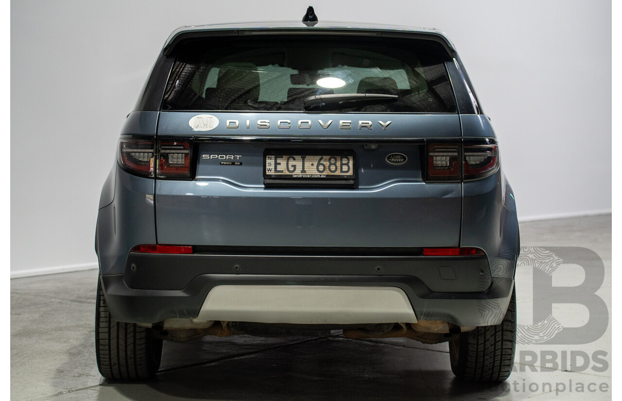 01/2020 Land Rover Discovery Sport P250 SE (AWD) L550 MY20 4d 7 SEAT Wagon Flores Blue Metallic Turbo 2.0L