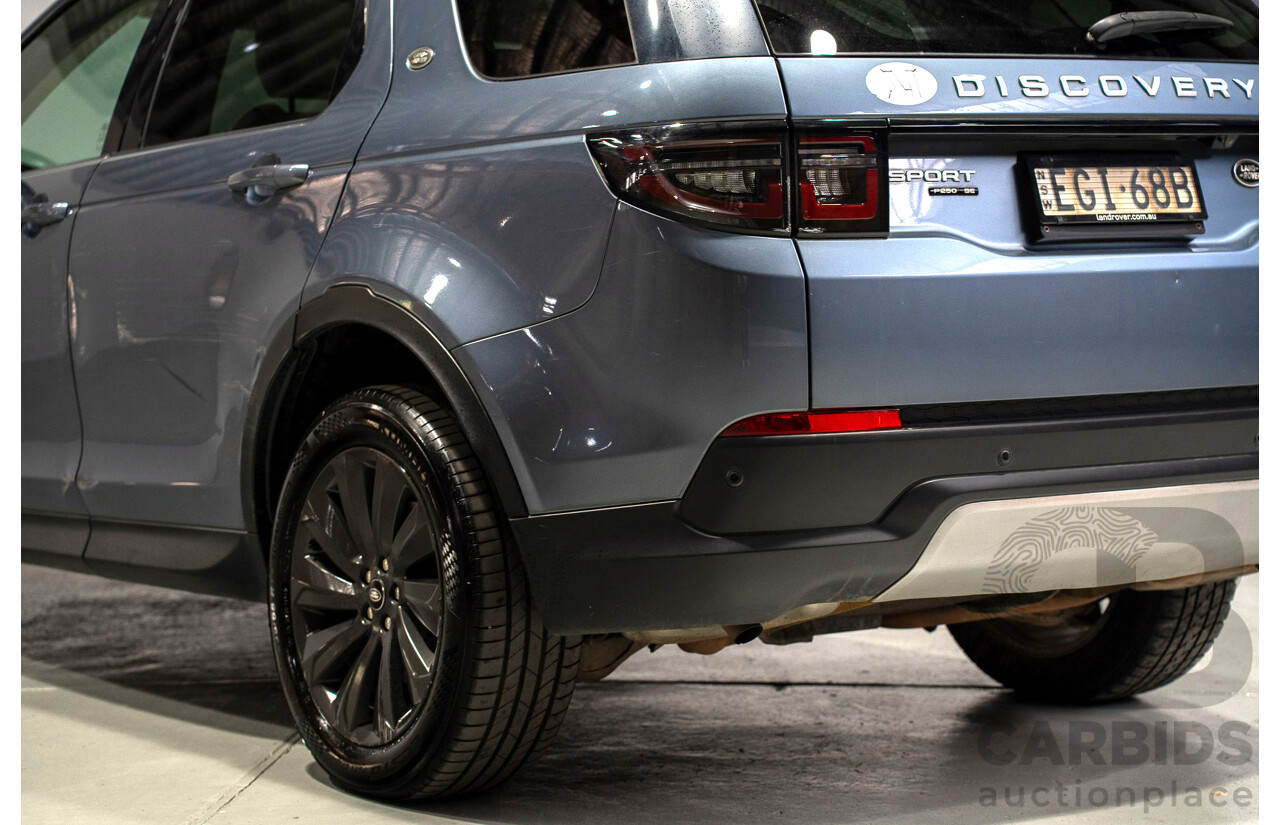 01/2020 Land Rover Discovery Sport P250 SE (AWD) L550 MY20 4d 7 SEAT Wagon Flores Blue Metallic Turbo 2.0L