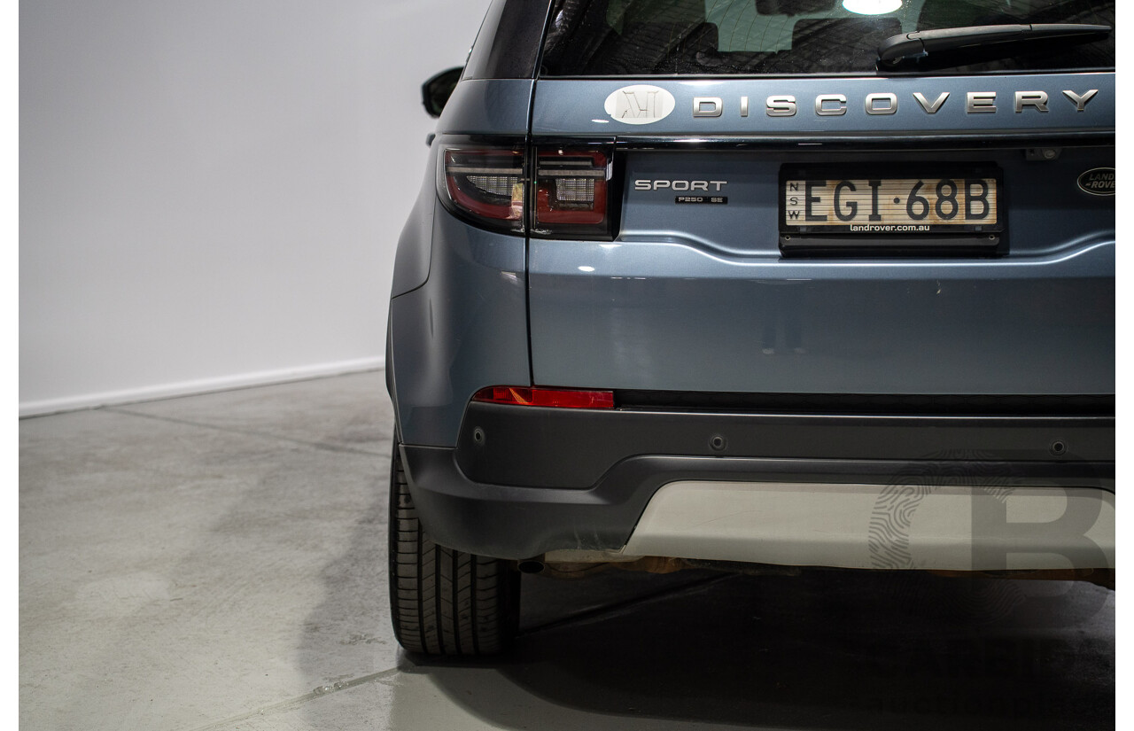 01/2020 Land Rover Discovery Sport P250 SE (AWD) L550 MY20 4d 7 SEAT Wagon Flores Blue Metallic Turbo 2.0L