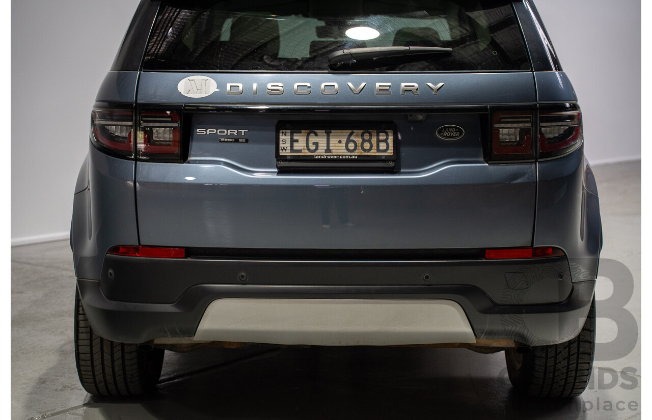 01/2020 Land Rover Discovery Sport P250 SE (AWD) L550 MY20 4d 7 SEAT Wagon Flores Blue Metallic Turbo 2.0L