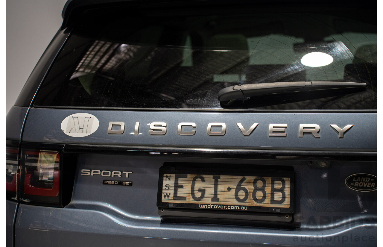 01/2020 Land Rover Discovery Sport P250 SE (AWD) L550 MY20 4d 7 SEAT Wagon Flores Blue Metallic Turbo 2.0L
