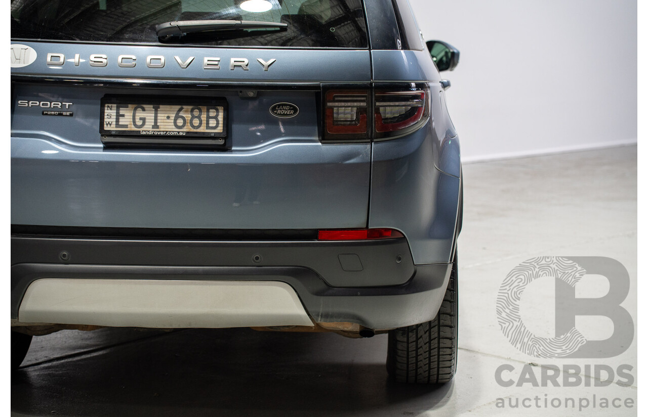 01/2020 Land Rover Discovery Sport P250 SE (AWD) L550 MY20 4d 7 SEAT Wagon Flores Blue Metallic Turbo 2.0L