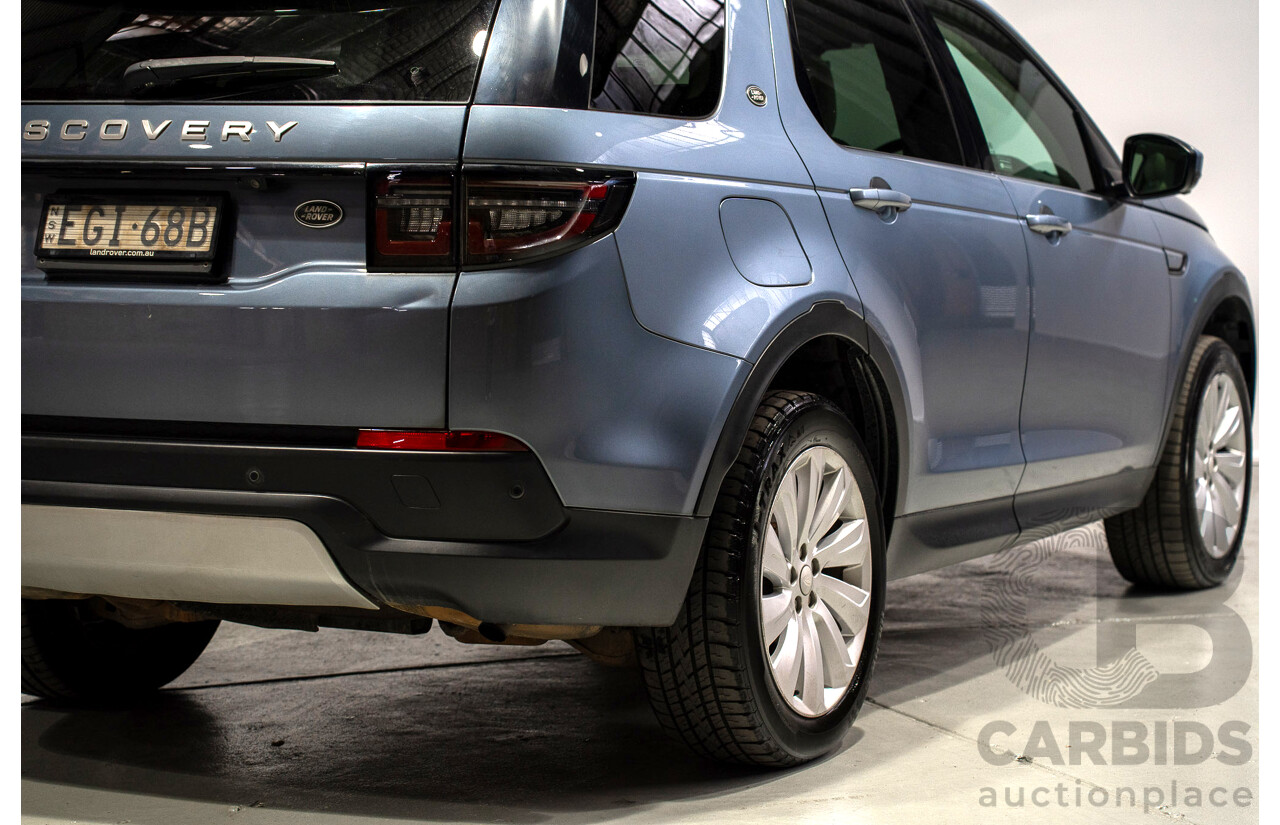 01/2020 Land Rover Discovery Sport P250 SE (AWD) L550 MY20 4d 7 SEAT Wagon Flores Blue Metallic Turbo 2.0L