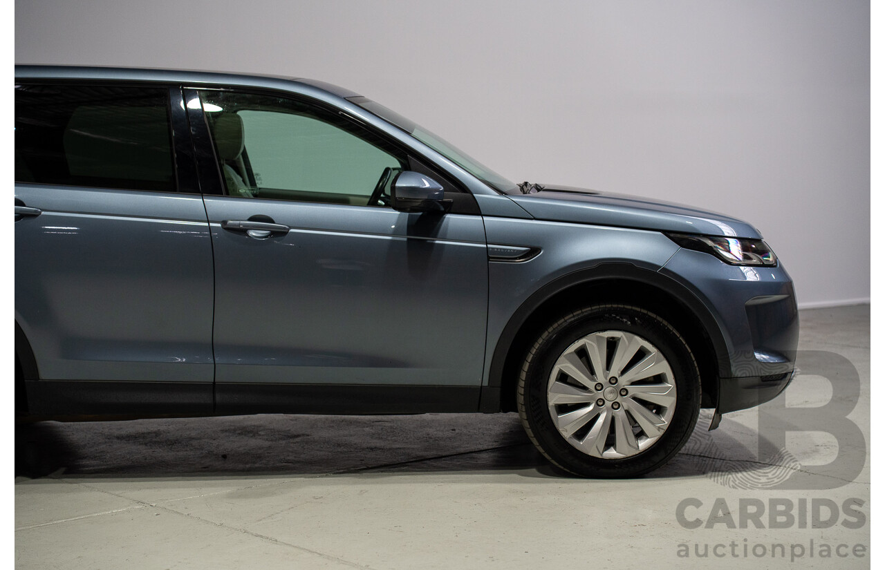 01/2020 Land Rover Discovery Sport P250 SE (AWD) L550 MY20 4d 7 SEAT Wagon Flores Blue Metallic Turbo 2.0L