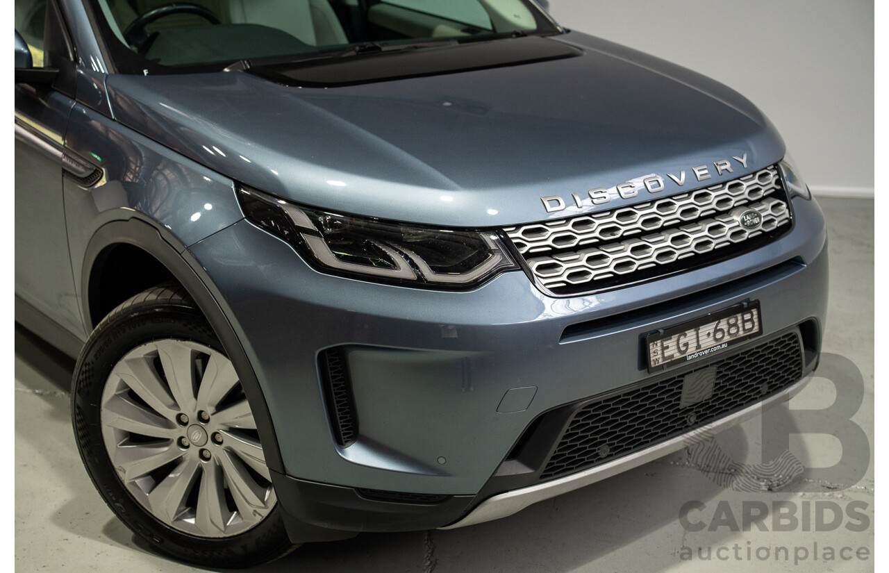 01/2020 Land Rover Discovery Sport P250 SE (AWD) L550 MY20 4d 7 SEAT Wagon Flores Blue Metallic Turbo 2.0L