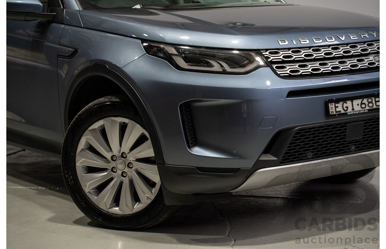 01/2020 Land Rover Discovery Sport P250 SE (AWD) L550 MY20 4d 7 SEAT Wagon Flores Blue Metallic Turbo 2.0L