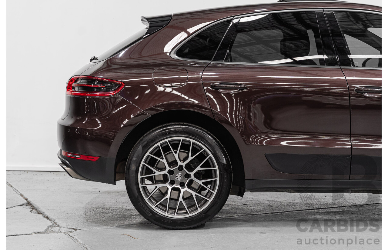 8/2018 Porsche Macan (AWD) 95B MY18 4d Wagon Mahogany Metallic Turbo 2.0L