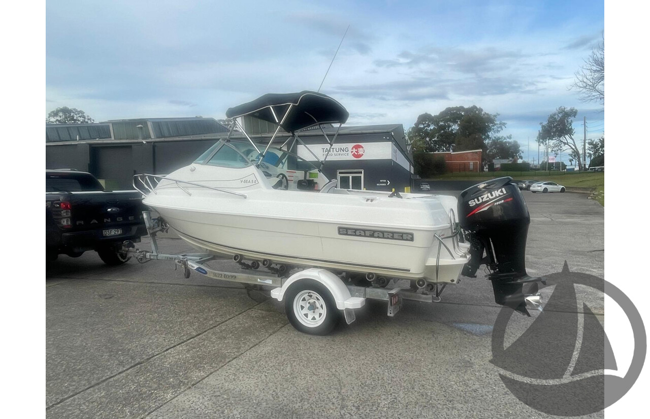 NO RESERVE PRE-LOVED - 2008 Seafarer 5.0 V-Sea, 90hp Suzuki 4 Stroke