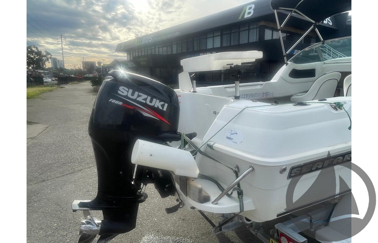 NO RESERVE PRE-LOVED - 2008 Seafarer 5.0 V-Sea, 90hp Suzuki 4 Stroke