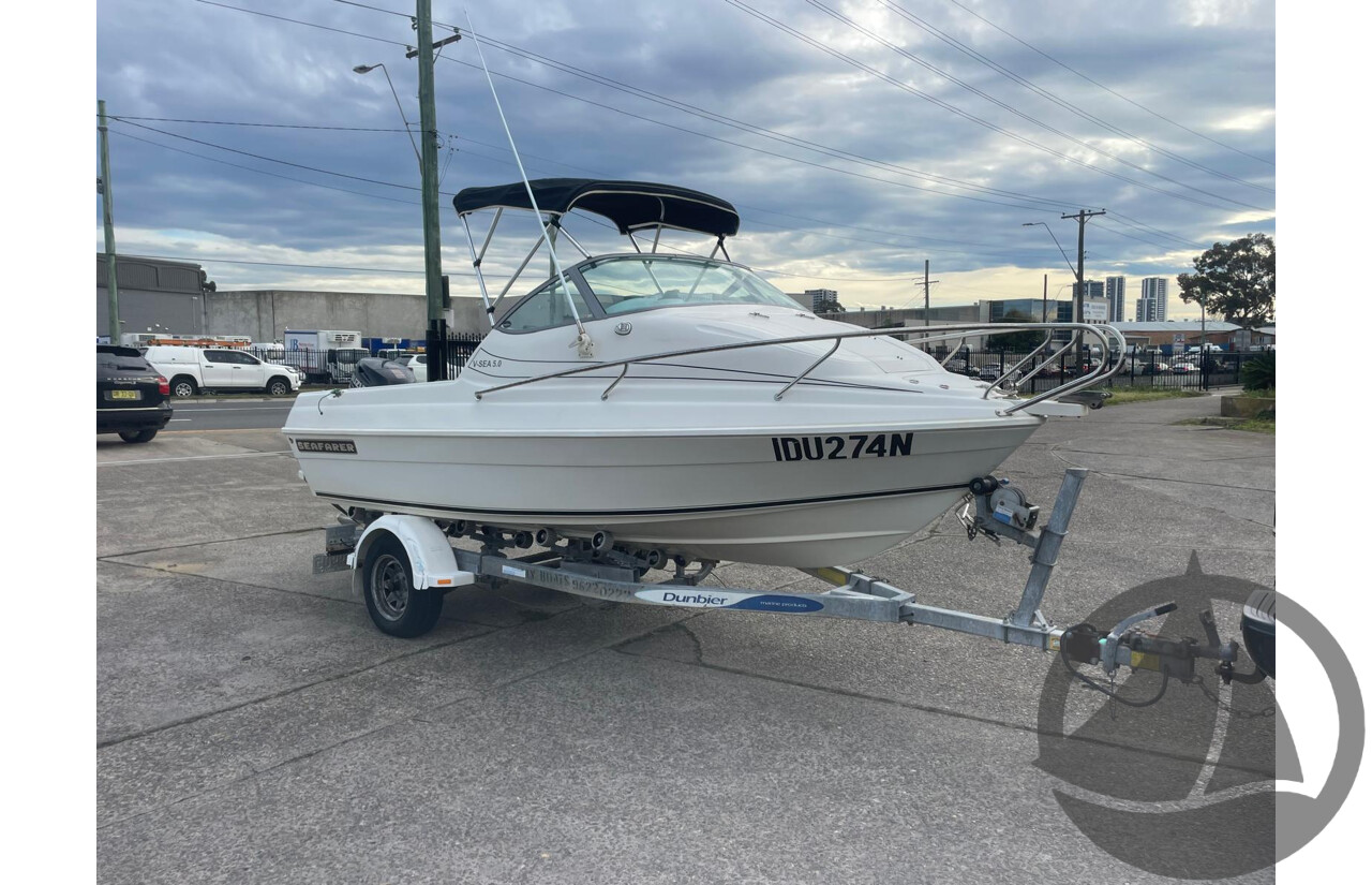 NO RESERVE PRE-LOVED - 2008 Seafarer 5.0 V-Sea, 90hp Suzuki 4 Stroke
