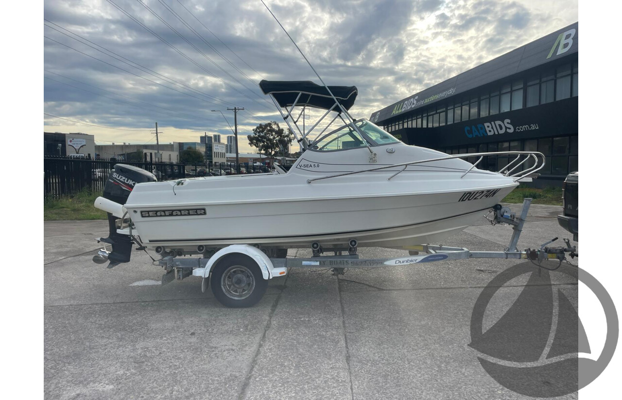 NO RESERVE PRE-LOVED - 2008 Seafarer 5.0 V-Sea, 90hp Suzuki 4 Stroke
