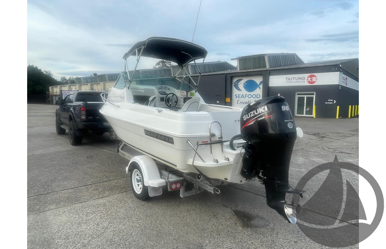 NO RESERVE PRE-LOVED - 2008 Seafarer 5.0 V-Sea, 90hp Suzuki 4 Stroke