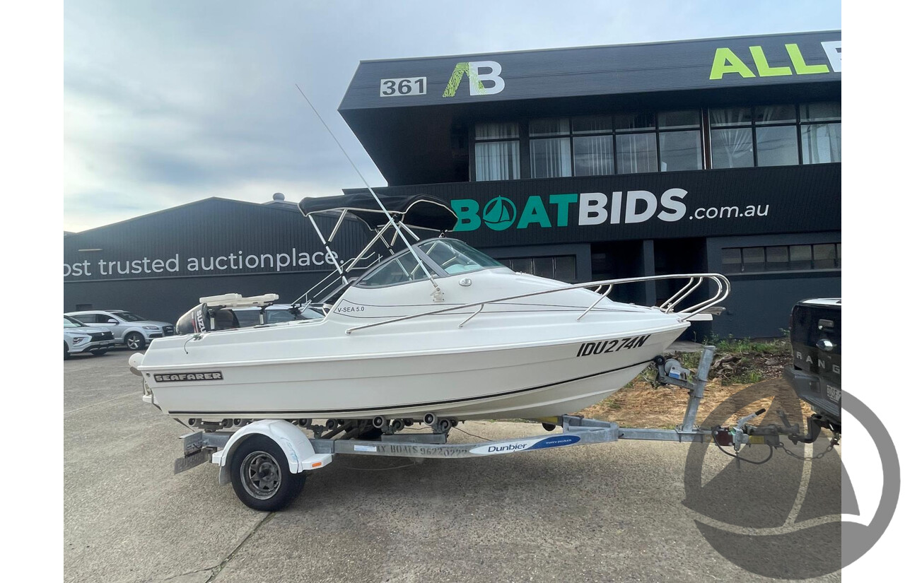 NO RESERVE PRE-LOVED - 2008 Seafarer 5.0 V-Sea, 90hp Suzuki 4 Stroke