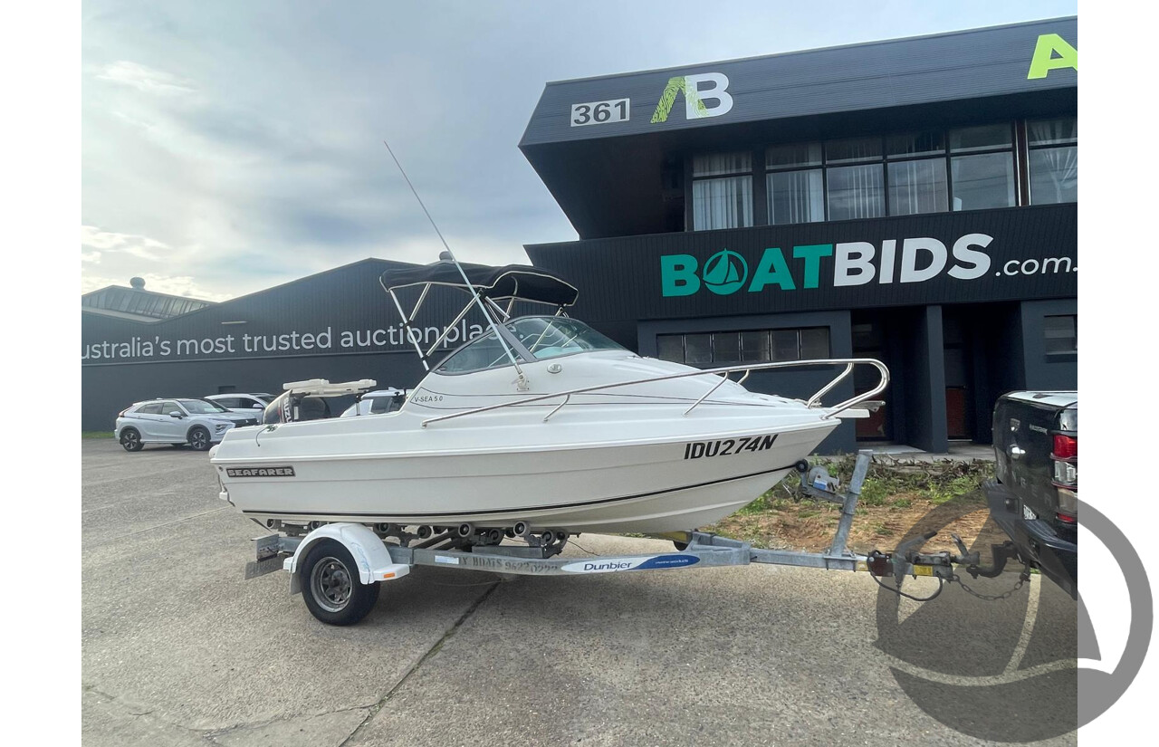 NO RESERVE PRE-LOVED - 2008 Seafarer 5.0 V-Sea, 90hp Suzuki 4 Stroke