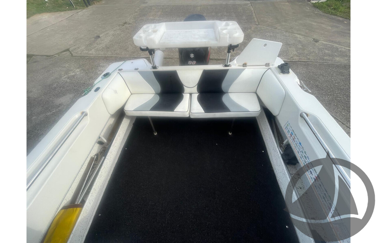 NO RESERVE PRE-LOVED - 2008 Seafarer 5.0 V-Sea, 90hp Suzuki 4 Stroke
