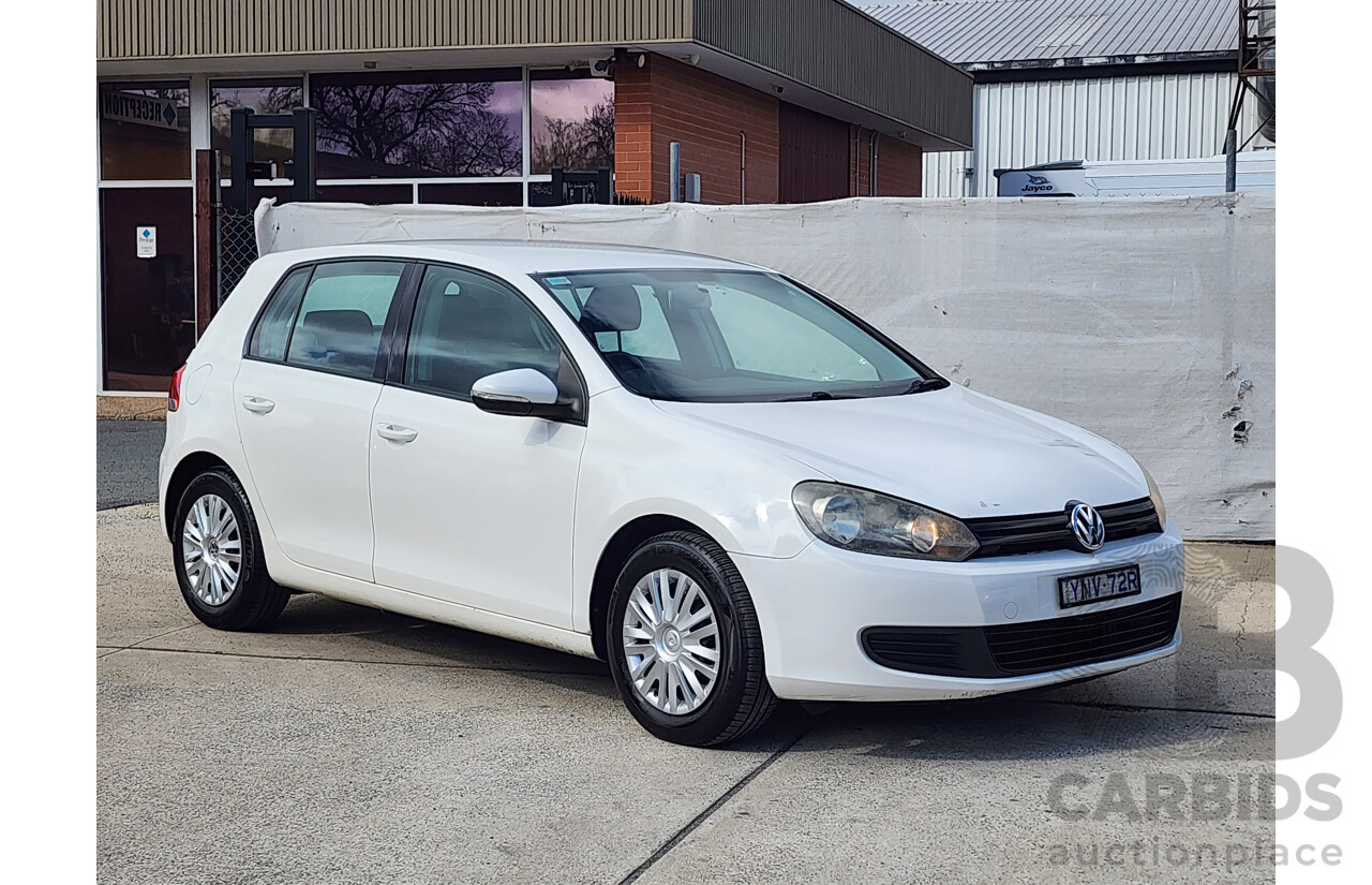 10/2010 Volkswagen Golf 77 TSI 1K MY11 5d Hatchback White 1.2L