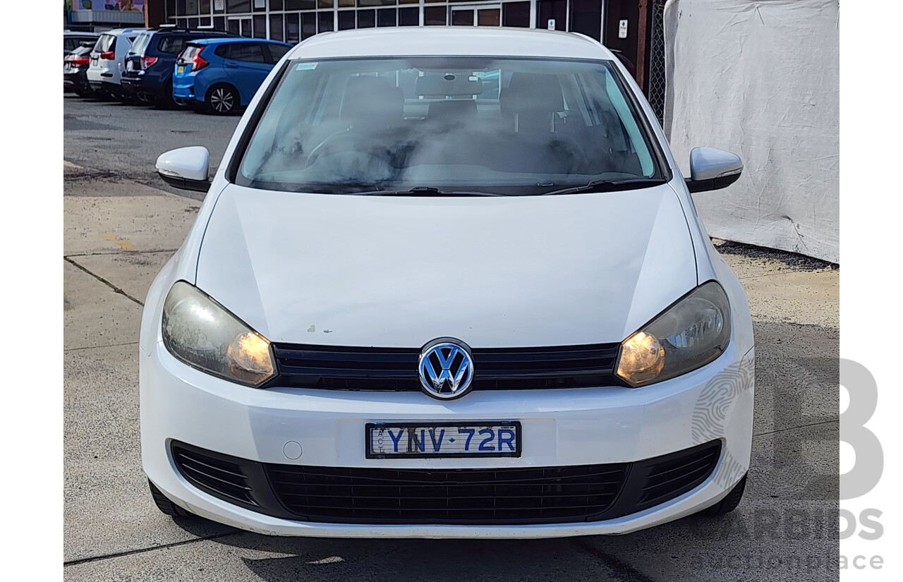 10/2010 Volkswagen Golf 77 TSI 1K MY11 5d Hatchback White 1.2L