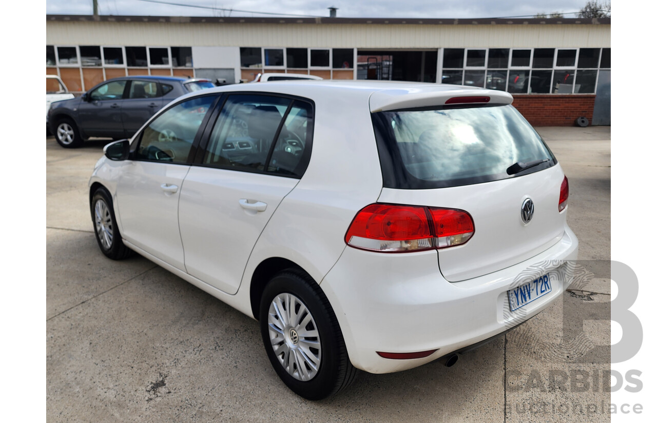 10/2010 Volkswagen Golf 77 TSI 1K MY11 5d Hatchback White 1.2L