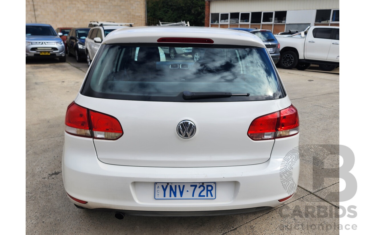 10/2010 Volkswagen Golf 77 TSI 1K MY11 5d Hatchback White 1.2L