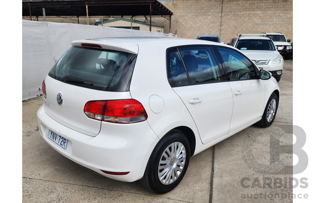 10/2010 Volkswagen Golf 77 TSI 1K MY11 5d Hatchback White 1.2L
