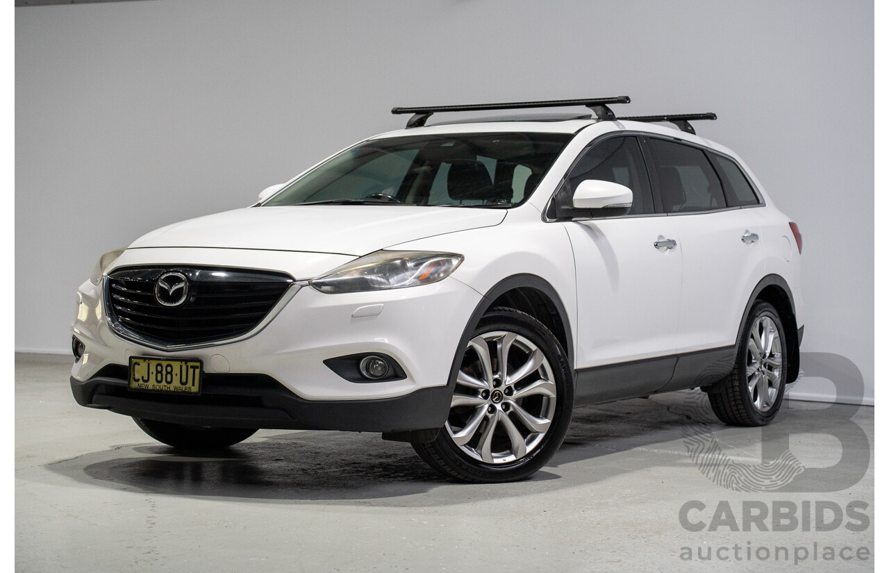 03/2013 Mazda CX-9 Grand Touring 4x4 MY13 4d Wagon White 3.7L