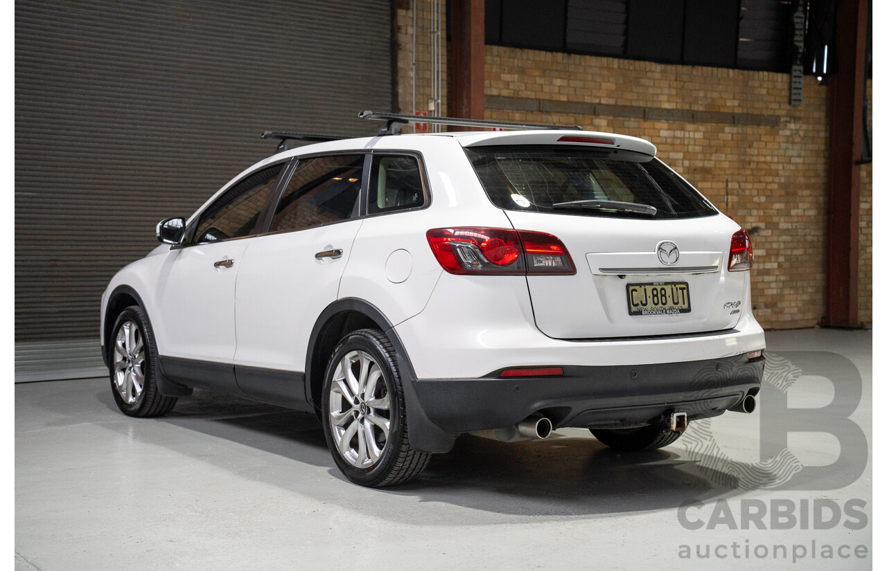 03/2013 Mazda CX-9 Grand Touring 4x4 MY13 4d Wagon White 3.7L