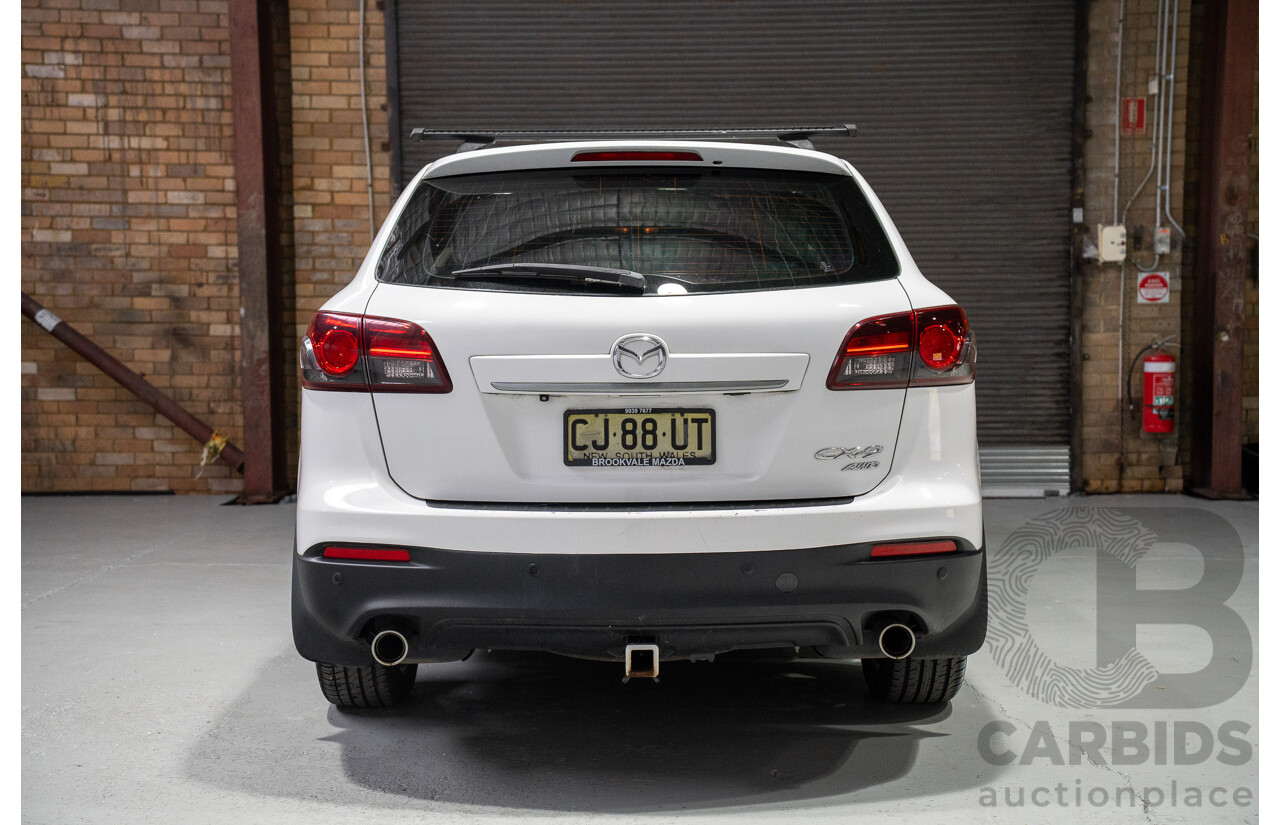 03/2013 Mazda CX-9 Grand Touring 4x4 MY13 4d Wagon White 3.7L