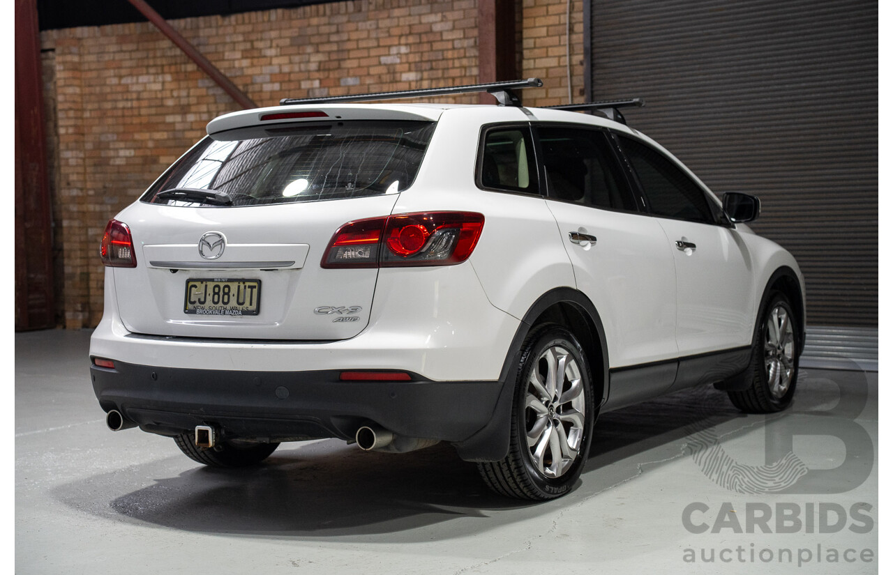 03/2013 Mazda CX-9 Grand Touring 4x4 MY13 4d Wagon White 3.7L