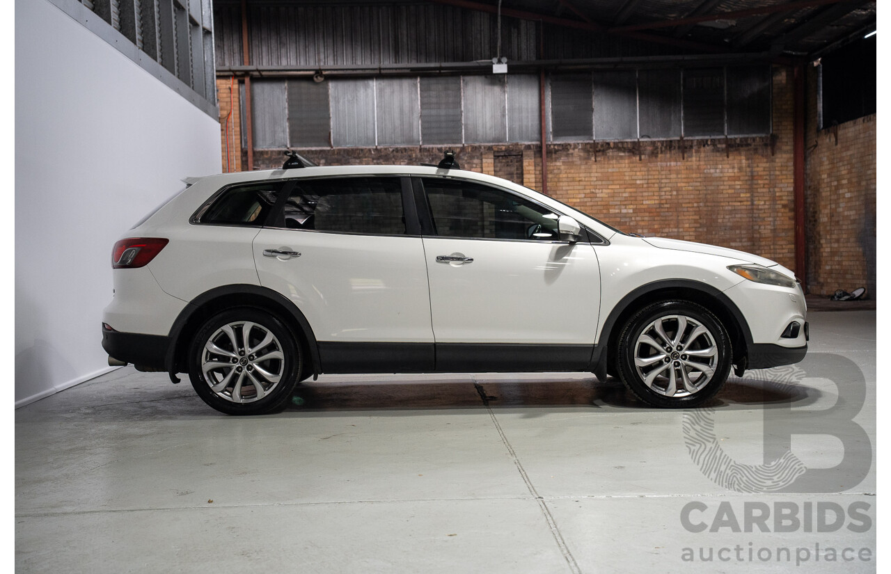03/2013 Mazda CX-9 Grand Touring 4x4 MY13 4d Wagon White 3.7L