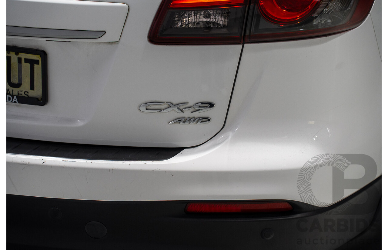 03/2013 Mazda CX-9 Grand Touring 4x4 MY13 4d Wagon White 3.7L