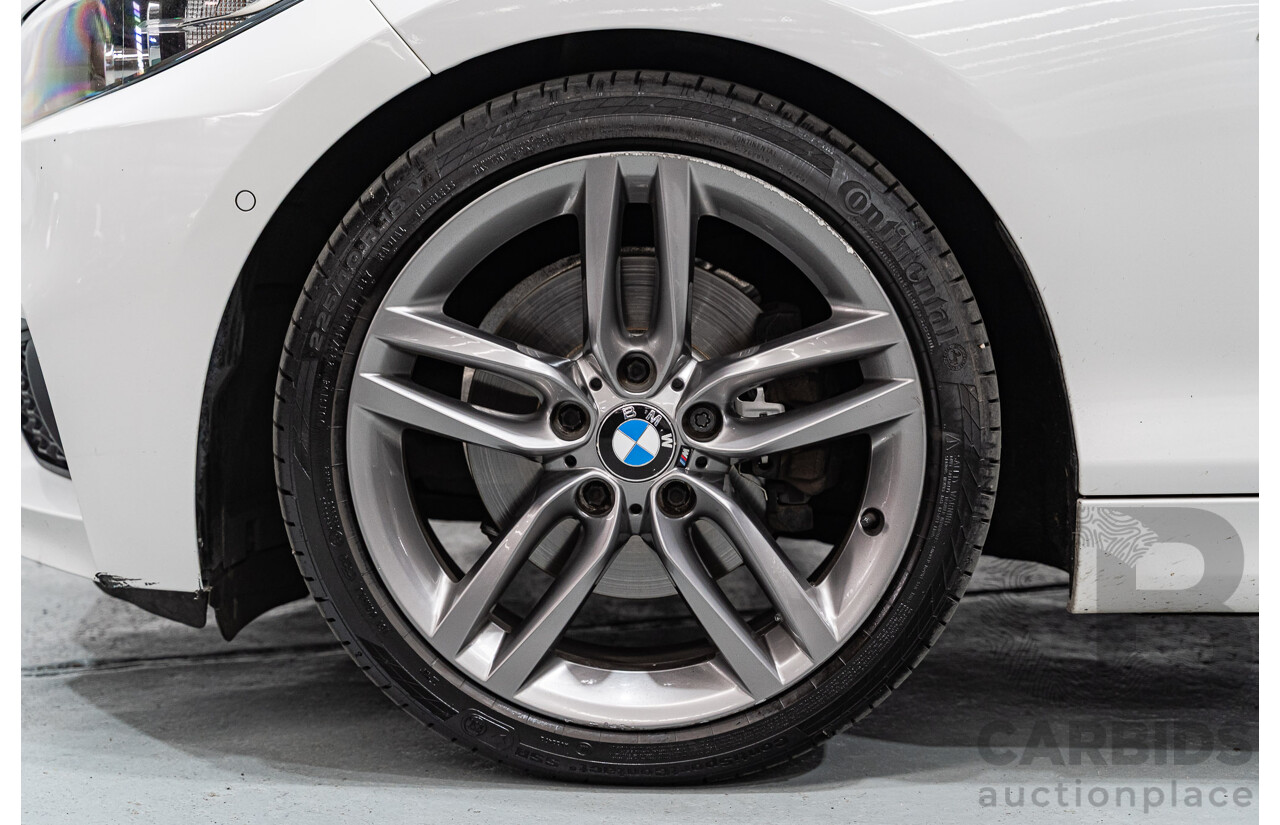 7/2016 BMW 220d M Sport F22 MY16 2d Coupe Mineral White Metallic Turbo 2.0L