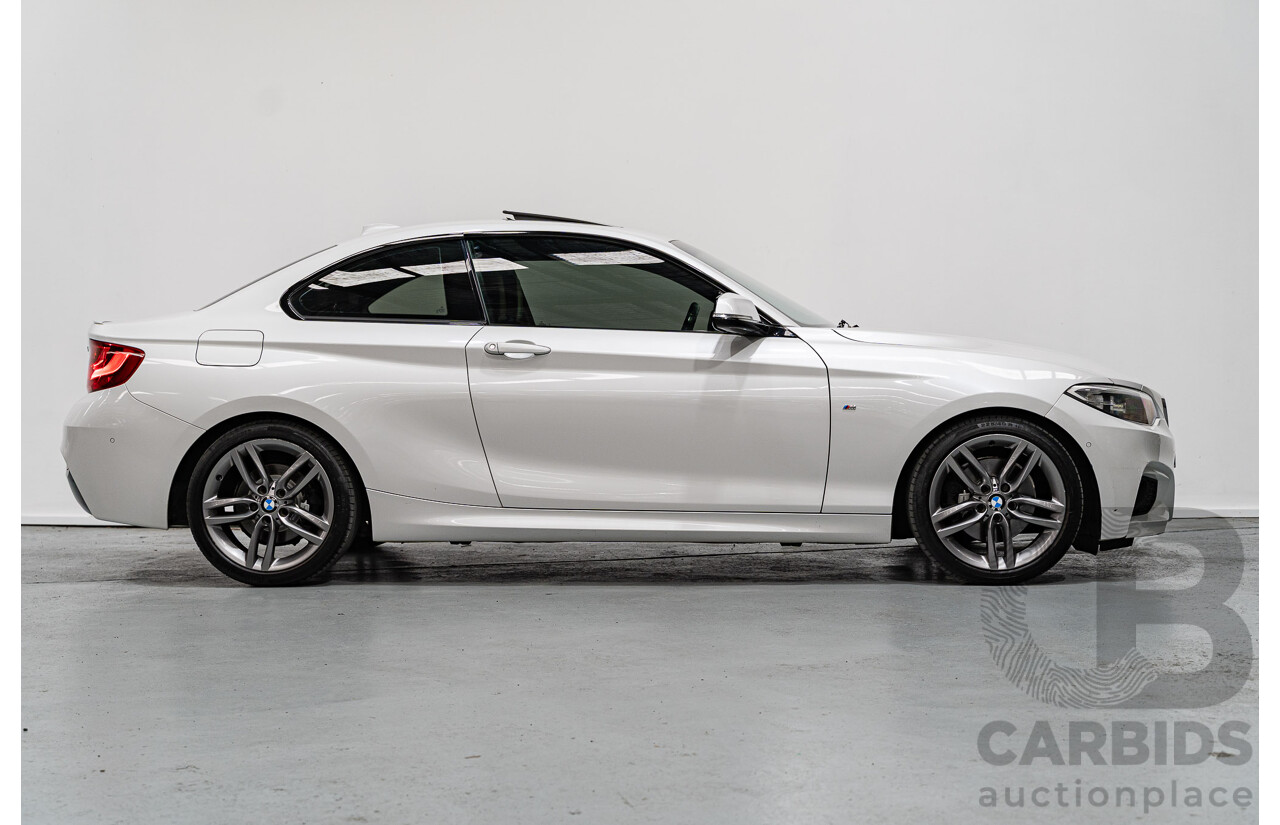 7/2016 BMW 220d M Sport F22 MY16 2d Coupe Mineral White Metallic Turbo 2.0L