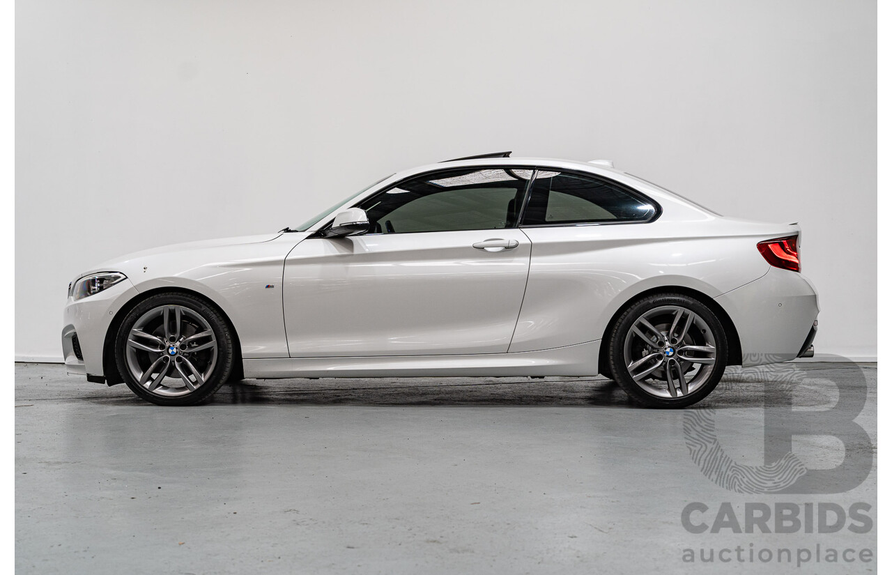 7/2016 BMW 220d M Sport F22 MY16 2d Coupe Mineral White Metallic Turbo 2.0L