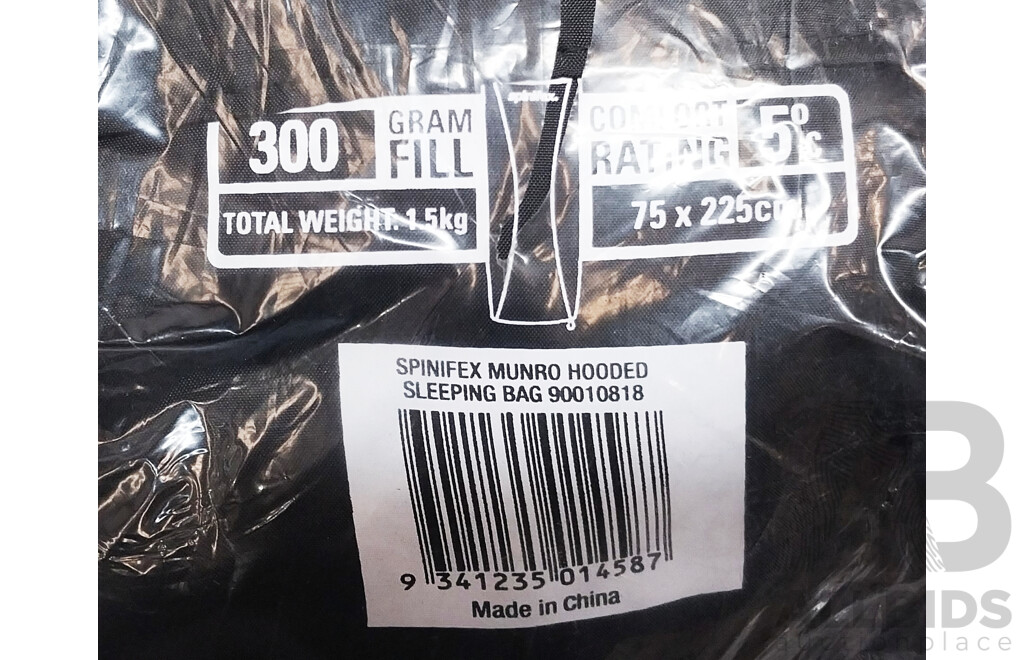 Lot of Two Spinifex Munro Hooded Sleeping Bag