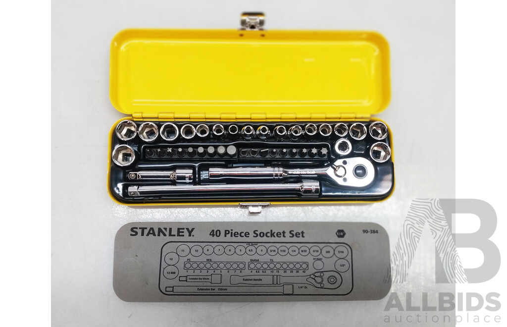 Stanley 40 Piece Socket Set