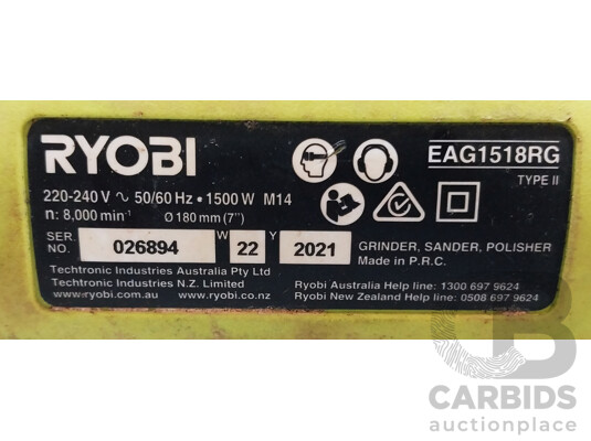 Ryobi EAG1518RG Angle Grinder