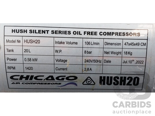 Chicago Air Compressor Hush20 Alloy