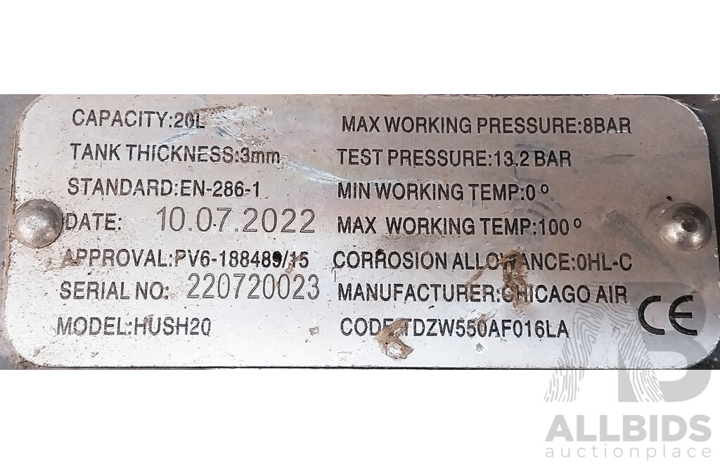 Chicago Air Compressor Hush20 Alloy