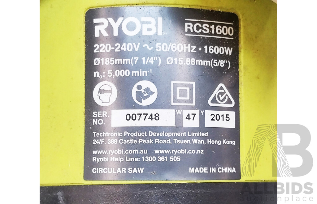 Ryobi RCS1600 Circular Saw