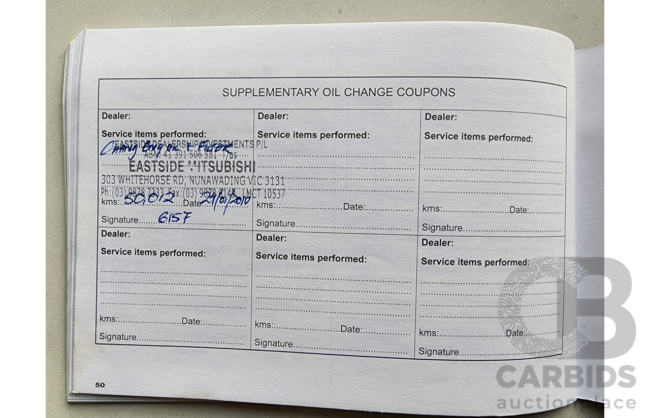 10/2008 Mitsubishi Lancer VR CJ MY09 4d Sedan Grey 2.0L