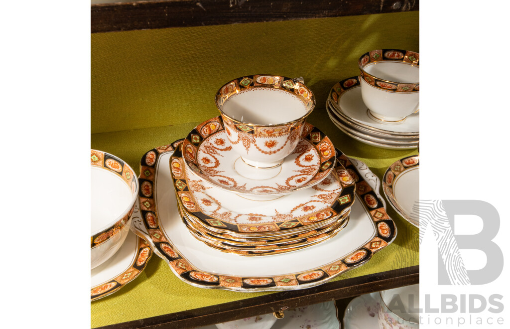 Collection of Teawares, Including Furstenberg and Royal Albert